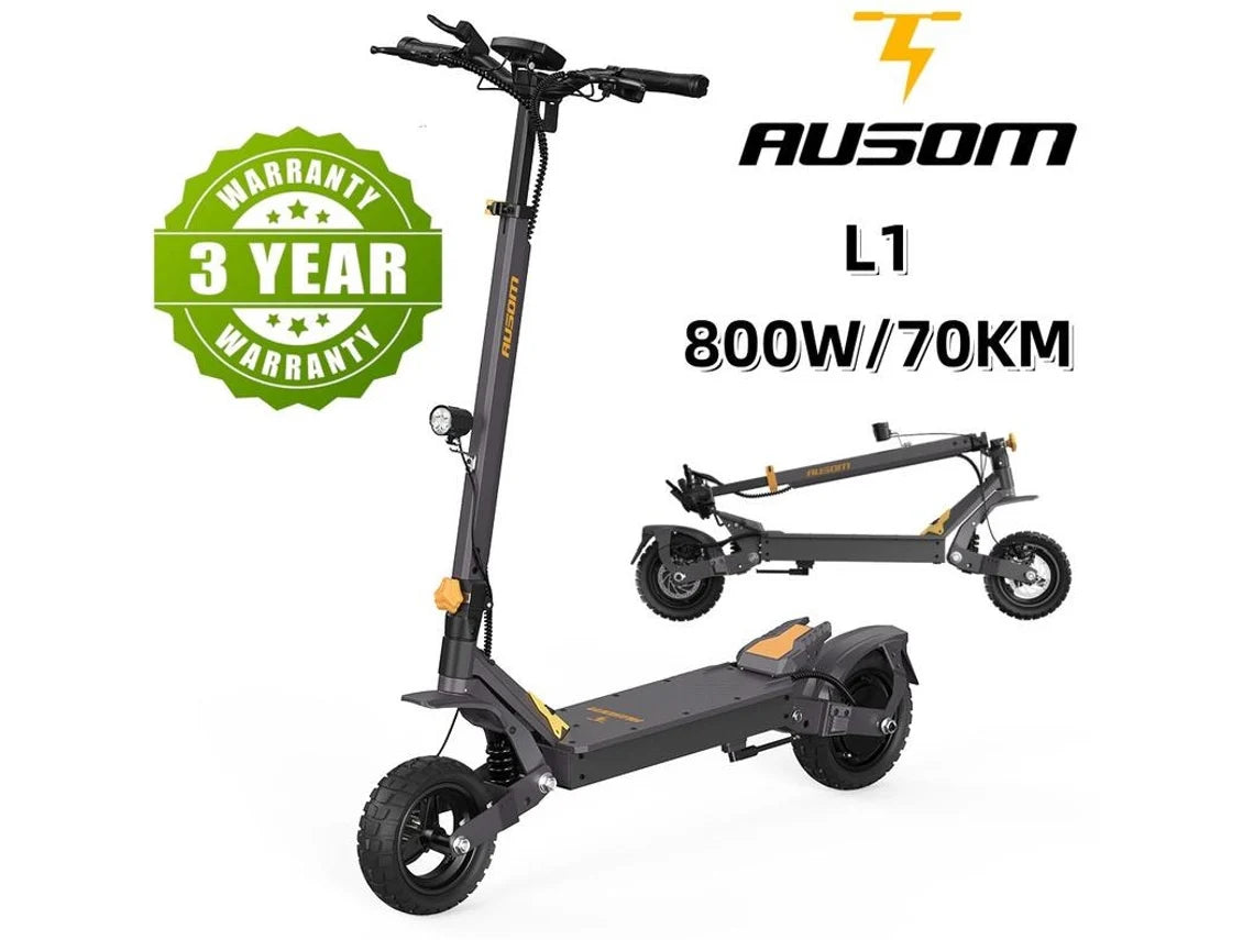 Monopatín Eléctrico AUSOM L1 800W Recargable Plegable