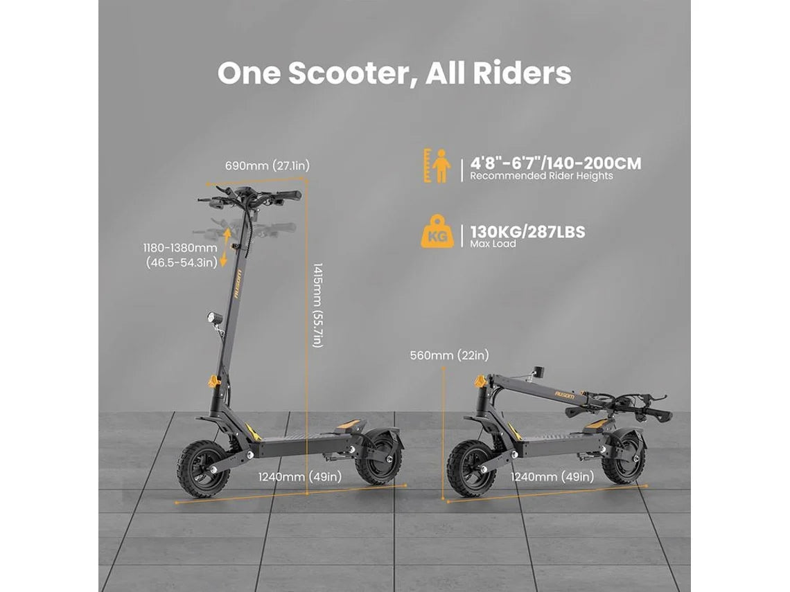 Monopatín Eléctrico AUSOM L1 800W Recargable Plegable