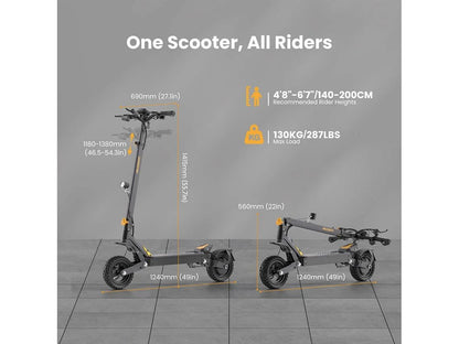 Monopatín Eléctrico AUSOM L1 800W Recargable Plegable
